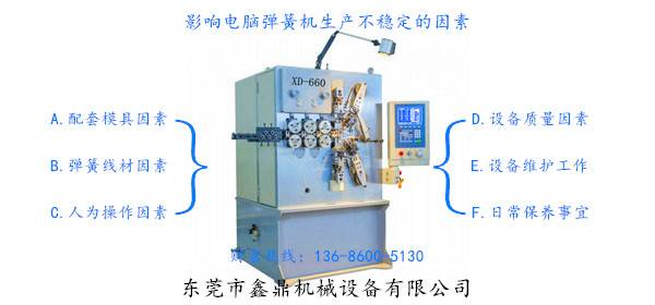 影响电脑弹簧机生产不稳定的因素 影响电脑弹簧机生产不稳定的因素